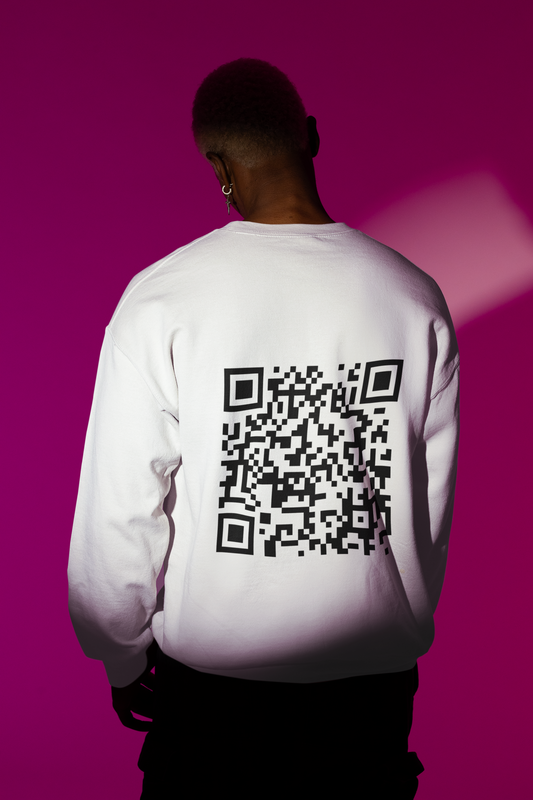 Jesus Loves You QR Code Sweater - Unisex Design with Salvation Steps PRINT ON BACK